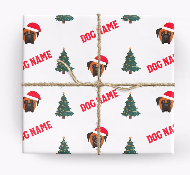 Icons & Trees: Personalised {breedFullName} Wrapping Paper